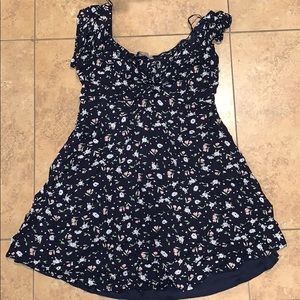 Short floral summer dress